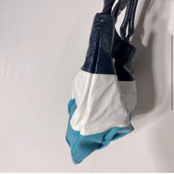 5/$25 Payless Shoe Source Colour Block Faux Leather Hobo Bag Shoulder Bag Purse - Picture 4 of 14